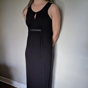 Black floor length dress
